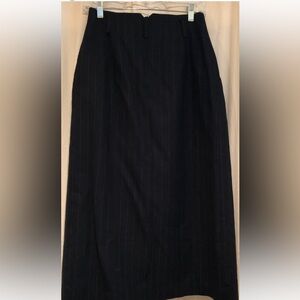Longer Ellen Tracy pinstripe skirt